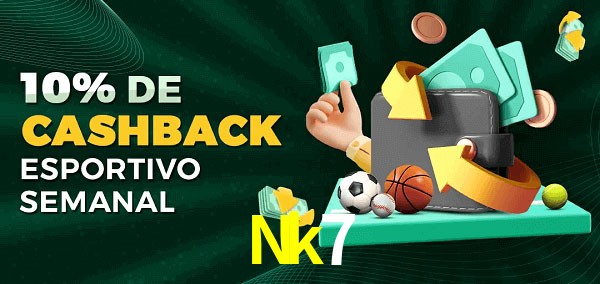 10% de bônus de cashback na Nk7
